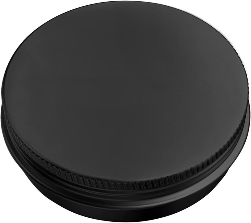 Axe Sickle 40 Pcs 4 Ounce Aluminum Tin Jars Containers Leak Proof Cosmetic Tin Jars Containers Round Screw Lids for Cosmetic, Salves, Balms, Lip Balm or Others, 120mL Black - Image 3